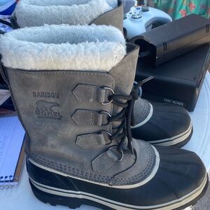 Sorel Caribou Boots - Gray and Black